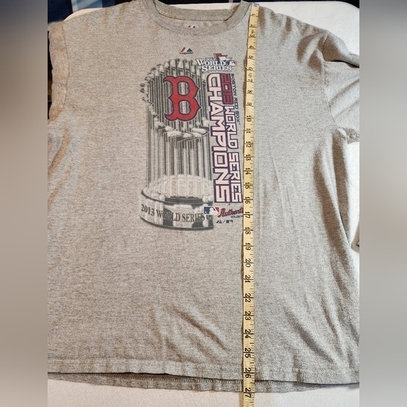 Majestic Men's Boston Red Sox 2013 World Series Champions Long Sleeve Large - Picture 14 of 16
